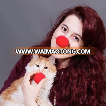 China Suppliers Party Favor Products Sponge Foam Red Clown Nose for Halloween Christmas and Birthday Parties and Events